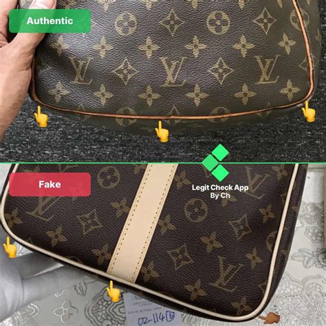 louis vuitton fake blue and tan purse|check if Louis Vuitton is real.